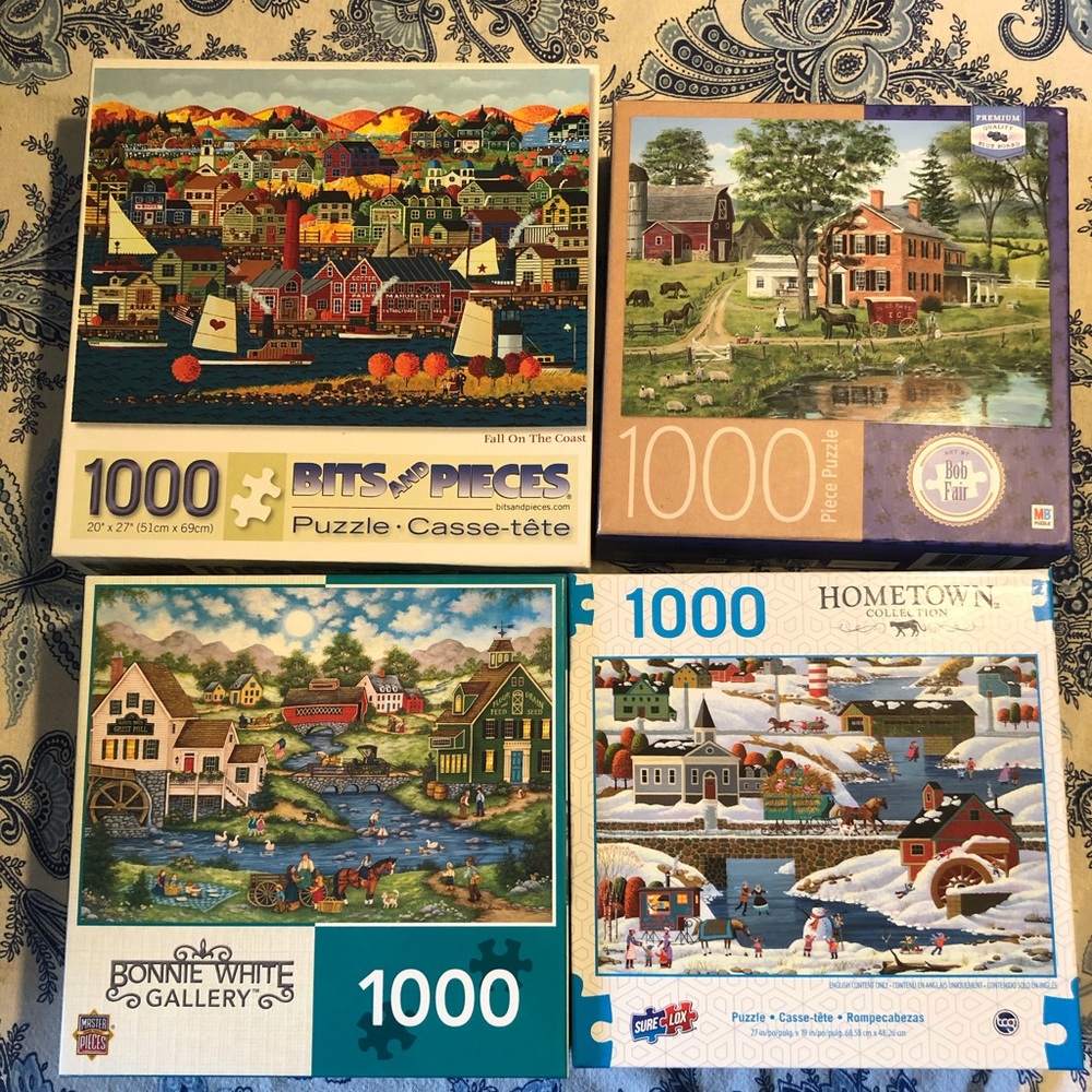 Puzzles 1000 pc 4/$20